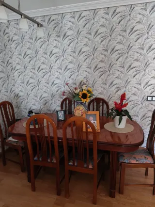 Mesa de comedor extensible madera