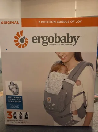 Mochila Portabebés Ergobaby Gris Estrellas