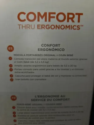Mochila Portabebés Ergobaby Gris Estrellas