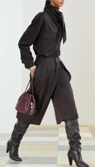 Bermuda Zara Marrón Chocolate Talla L