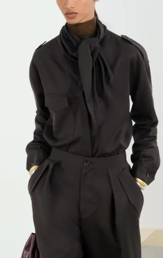 Bermuda Zara Marrón Chocolate Talla L