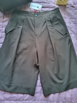 Bermuda Zara Marrón Chocolate Talla L