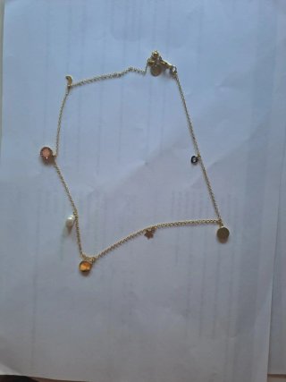 Pulsera y colgante pack oro detalles en multicolor