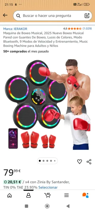 Máquina de Boxeo Musical IERAKOR