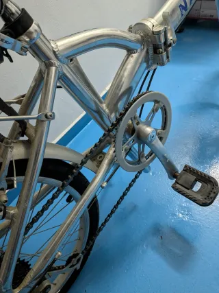 Bicicleta Plegable Amat Nautic Adulto Plateada