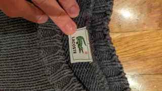 Jersey Lacoste Vintage Grueso