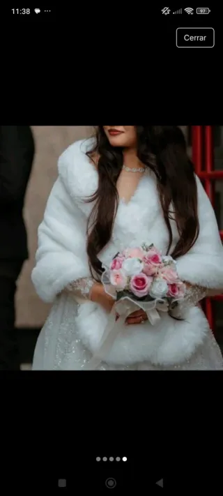 Abrigo Novia Pelo Sintético Pronovias