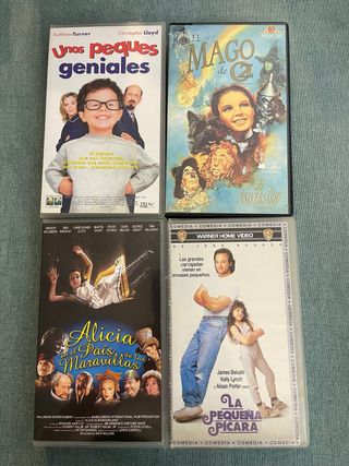 4 Películas VHS Infantiles