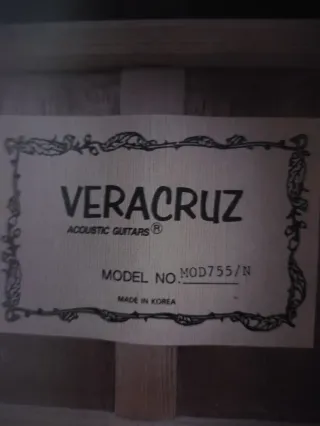 Guitarra eléctrica acústica Veracruz MOD755N Korea