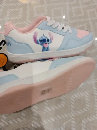 Botines Stitch Azul y Rosa