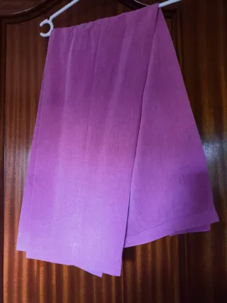 Traje rosa/morado chaqueta y pantalón