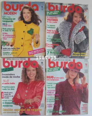 15Revistas Burda año 1989