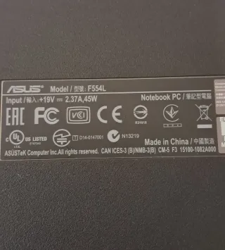 Portátil Asus Negro