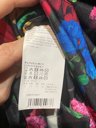 Vestido Mini Bimba y Lola Floral Talla S