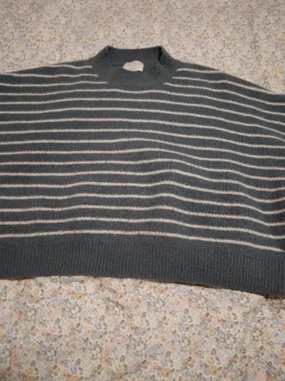 Jersey rayas azul y blanco