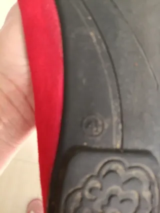 Manoletinas rojas y rosas talla 41