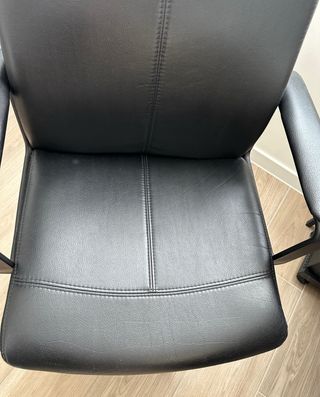 Silla giratoria estudio negra