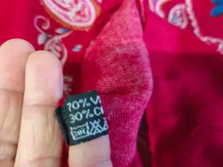 Foulard Grande Floreale Paisley Rosso