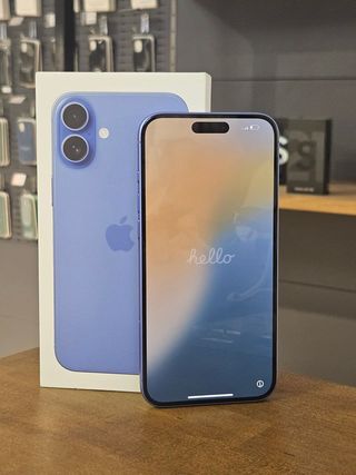 IPHONE 16 PLUS 128GB AZUL BATE. 100% - 2 CICLOS