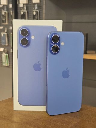 IPHONE 16 PLUS 128GB AZUL BATE. 100% - 2 CICLOS