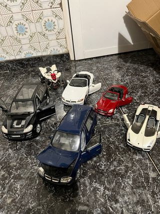 Lote maquetas coches y vehículos de trabajo
