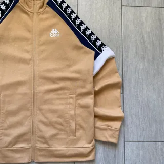 Chaqueta Kappa Vintage Banda Lateral Beige