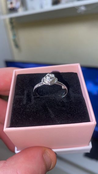Anillo Pandora Rosa Plata