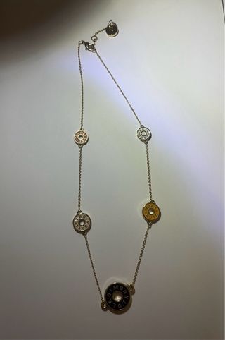 Collar Bimba y Lola dorado con charms