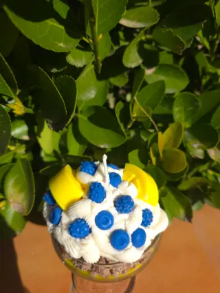 Vela aromática merengue artesanal