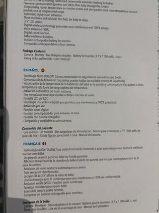 Vigilabebés Availand con cámara y monitor