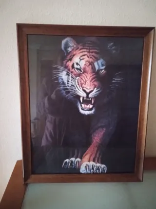 Cuadro Tigre Rugiendo