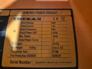 Generador Eléctrico GENERGY Ibiza 2