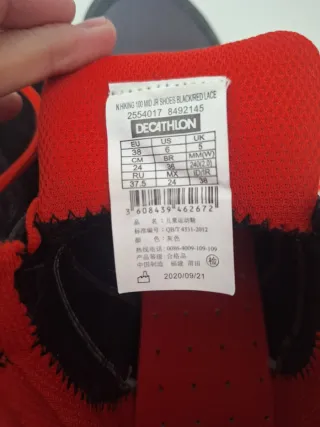 Botas de senderismo Decathlon talla 38