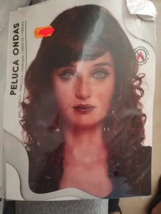 Peluca Ondas Marrón