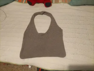 Bolso de punto gris
