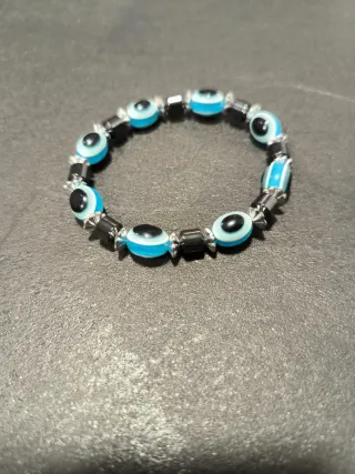 Pulsera Ojo Turco Azul y Negra