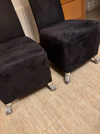 Sillas de diseño forradas en ante
