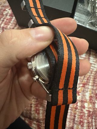 Citizen Eco Drive Cronografo Arancione/Argento