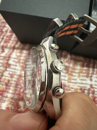 Citizen Eco Drive Cronografo Arancione/Argento