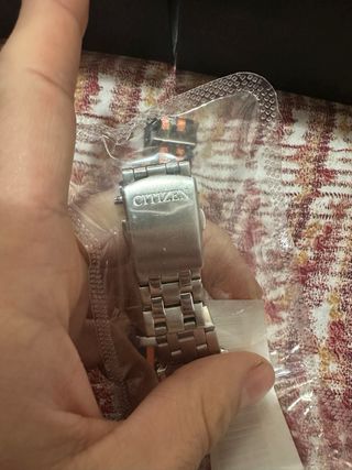 Citizen Eco Drive Cronografo Arancione/Argento