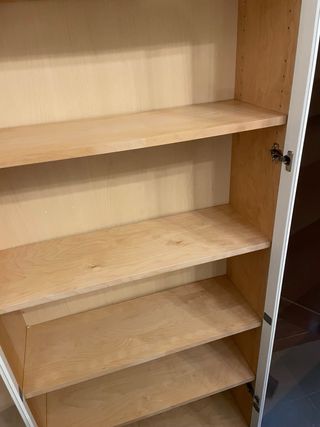 Estantería Billy Ikea Madera y Cristal