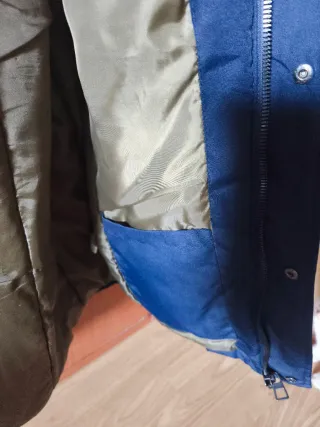 Chaquetón forrado hombre azul