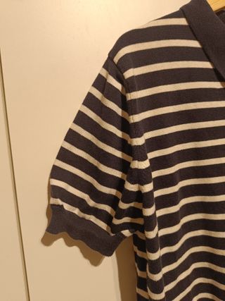 Camiseta Polo Rayas Zara Hombre Talla XL