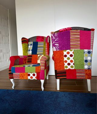 Pareja de butacas patchwork diseño