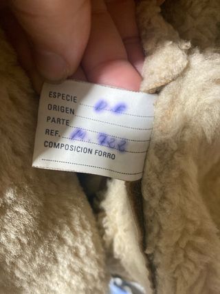 Chaqueta de piel y borrego