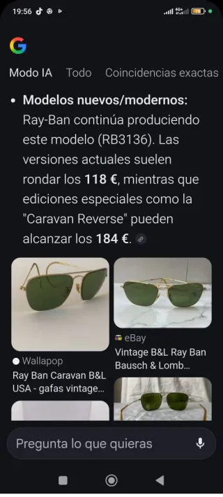 Gafas B&L RAY-BAN Hombre Doradas