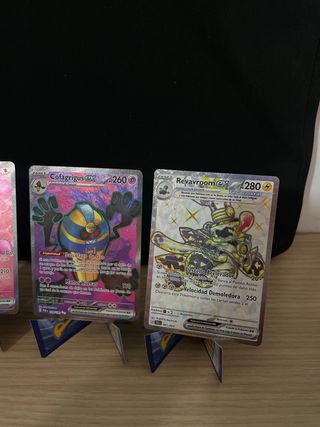 Cartas Pokémon Palafin, Oinkologne, Colagrigus, Re