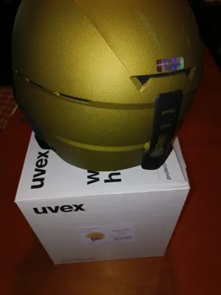 Casco sci Uvex verde