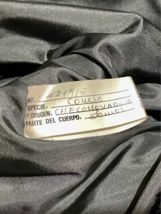 Abrigo Piel SCIN SELECCIÓN Negro Talla Única