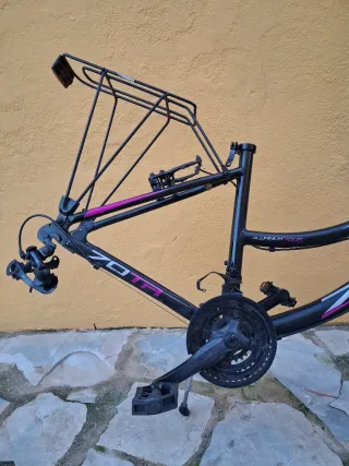 Cuadro Bici Aluminio Montaña y Piezas